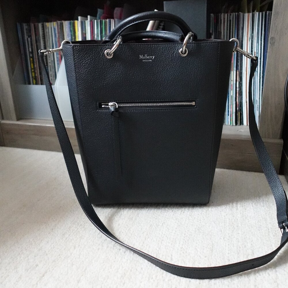Mulberry Small Maple Tote Navy Blue